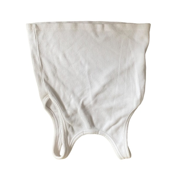 Talentless CROP MODAL TANK white ribbed M medium - Picture 8 of 14